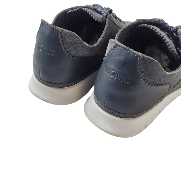 Vionic Taylor GREY Suede Leather Comfort Sneaker Size 11  Comfy - Picture 5 of 5